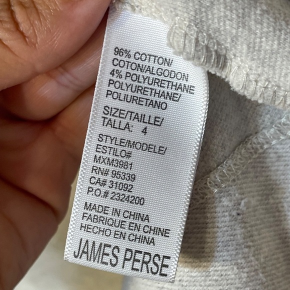 James Perse Light Gray Men's Shirt - Picture 6 of 9